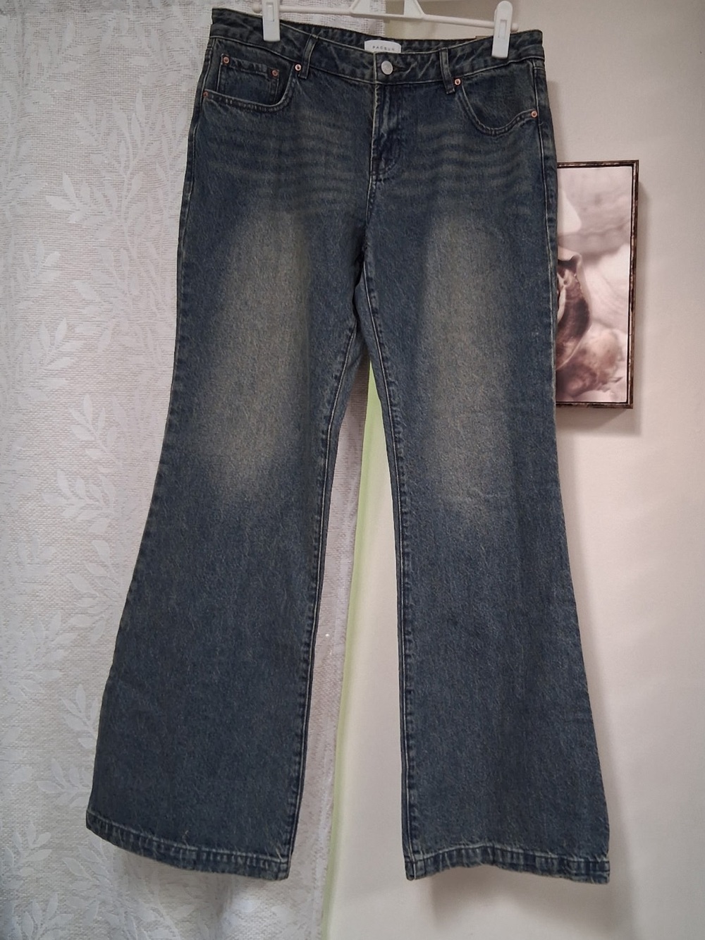 PacSun Dark Blue Wide-Leg Jeans